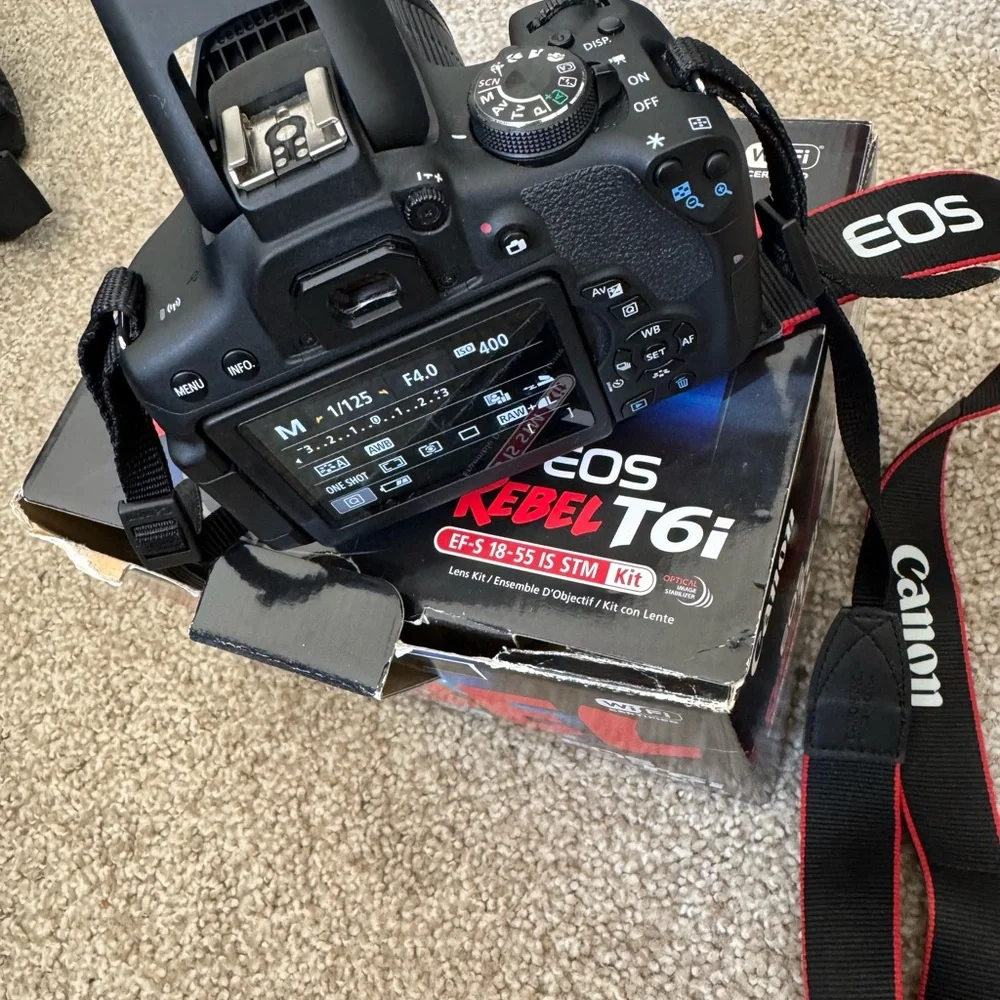 Canon EOS Rebel T6i Black DSLR Camera